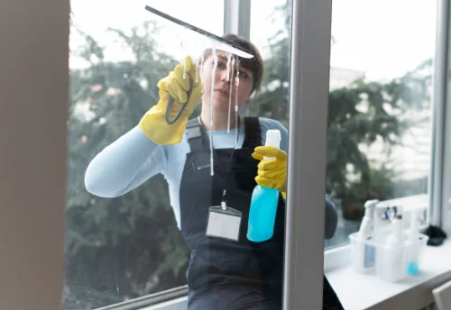 Nettoyage de vitres intérieures et extérieures à la Monselie